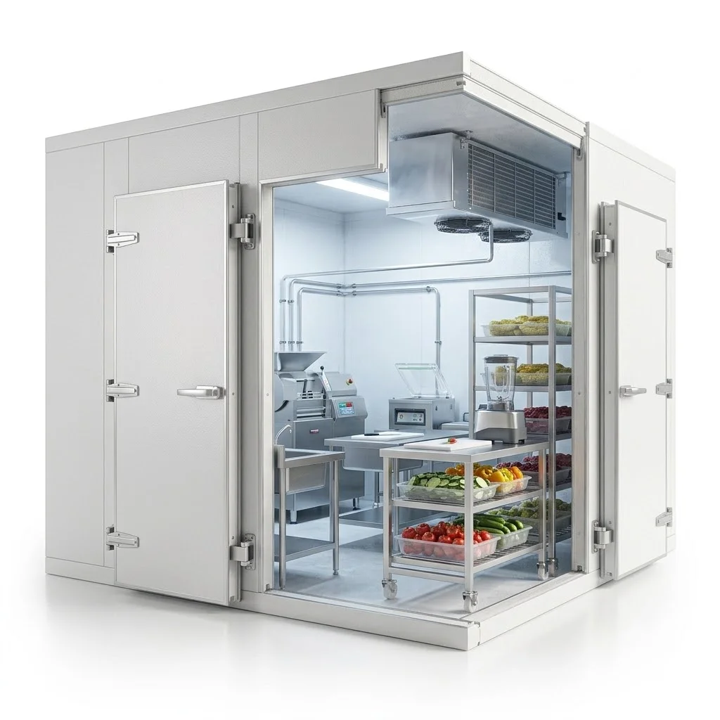 Refrigerated processing room build